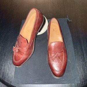 Robert Talbott Rich Brown Leather Loafers